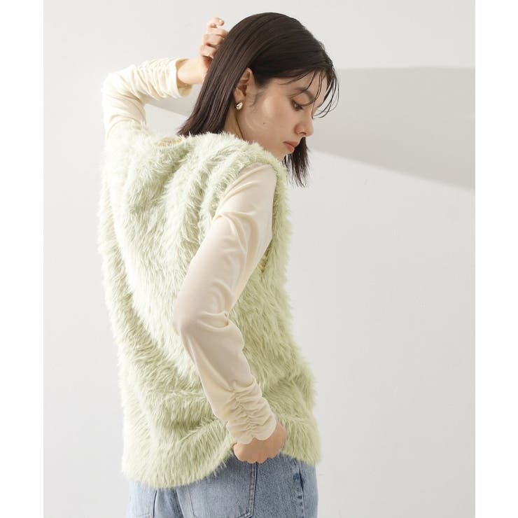 ふわふわフェザーベスト/洗える | THE SHOP TK | 詳細画像7 