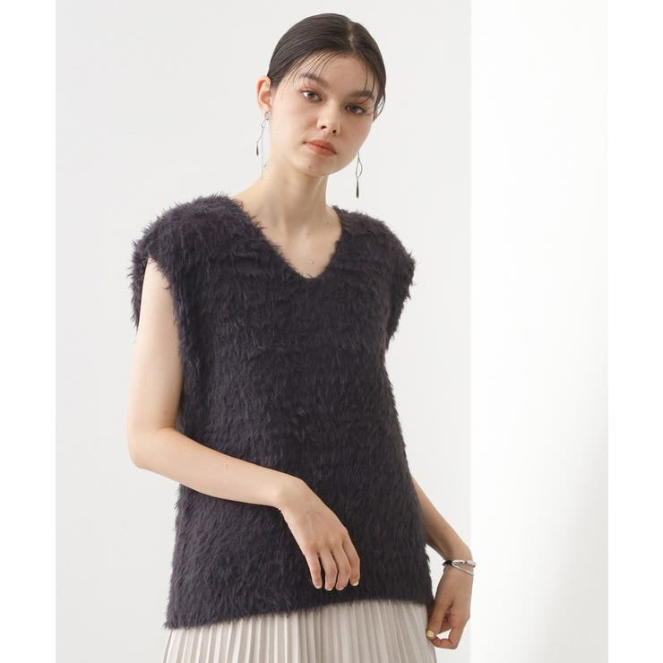 スミクロ(018) | ふわふわフェザーベスト/洗える | THE SHOP TK