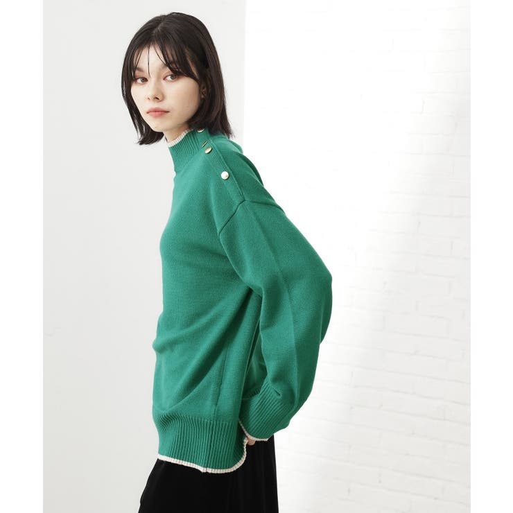 【インしないで着られる】金ボタン ハイネックニット 毛玉になりにくい | THE SHOP TK | 詳細画像26 