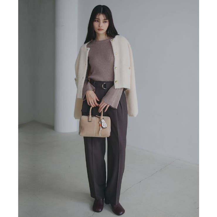 【品よく魅せる】フレアスリーブ リブニット 毛玉になりにくい | THE SHOP TK | 詳細画像2 