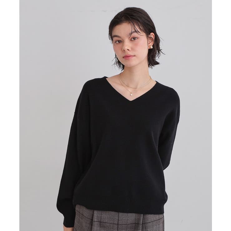 【すっきりシルエットが叶う】大人のためのVネックニット 毛玉になりにくい 静電気… | THE SHOP TK | 詳細画像19 