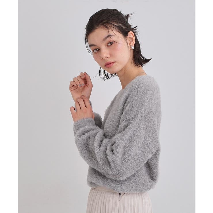 【華やかで柔らか】ふわふわフェザーニット/洗える・前後2WAY | THE SHOP TK | 詳細画像25 