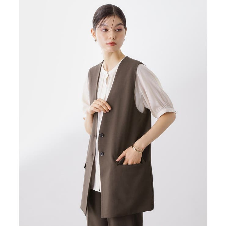 ノーカラージレ【セットアップ可/洗濯機OK】 | THE SHOP TK | 詳細画像25 