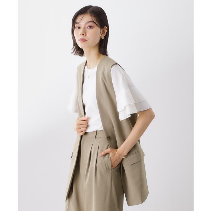 ノーカラージレ【セットアップ可/洗濯機OK】 | THE SHOP TK | 詳細画像12 