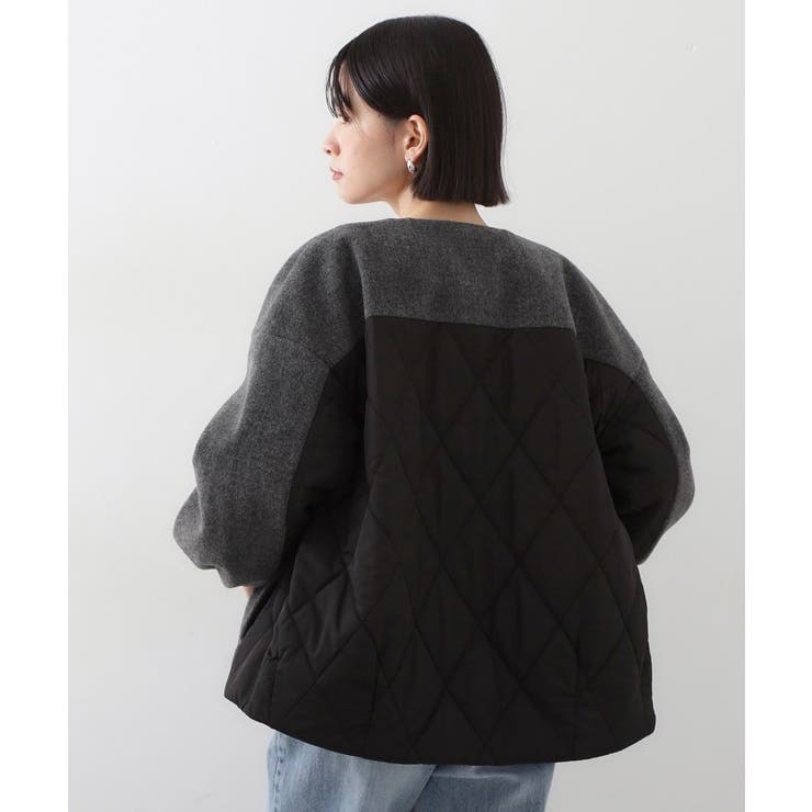 前後で印象が変わる ドッキングノーカラージャケット | THE SHOP TK | 詳細画像2 