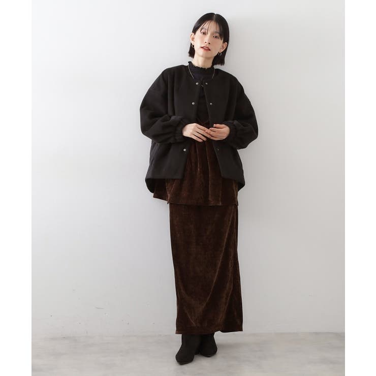 前後で印象が変わる ドッキングノーカラージャケット | THE SHOP TK | 詳細画像7 