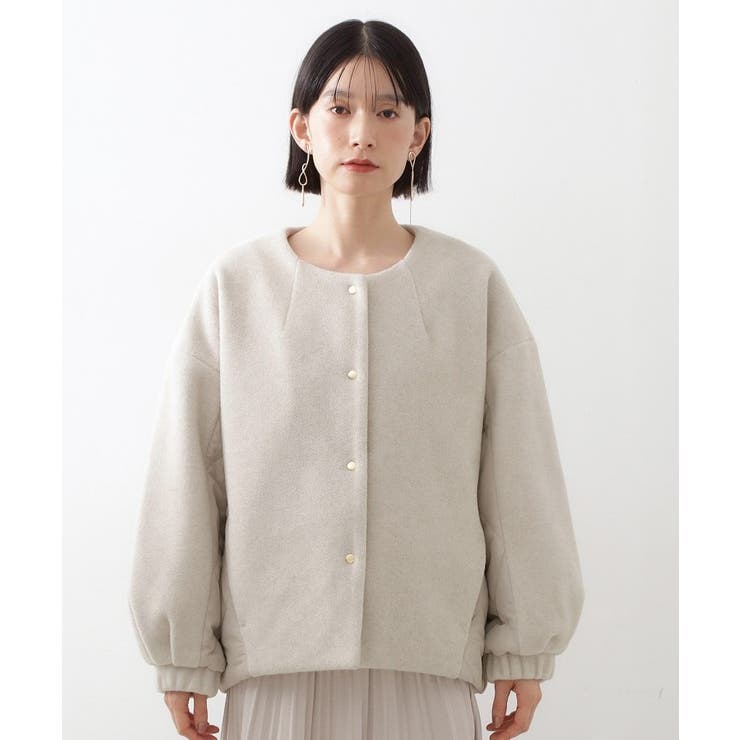 前後で印象が変わる ドッキングノーカラージャケット | THE SHOP TK | 詳細画像13 