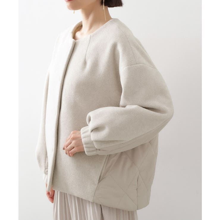 前後で印象が変わる ドッキングノーカラージャケット | THE SHOP TK | 詳細画像17 