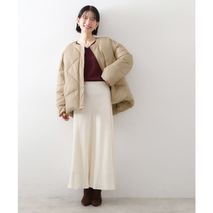 きれいめにもカジュアルにも ノーカラーキルトジャケット | THE SHOP TK | 詳細画像7 
