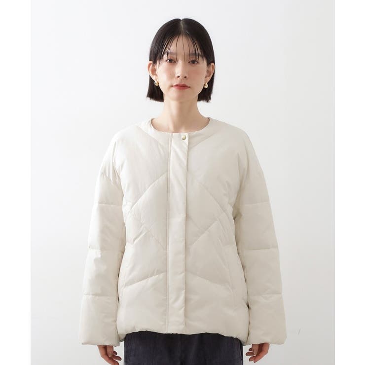 きれいめにもカジュアルにも ノーカラーキルトジャケット | THE SHOP TK | 詳細画像9 