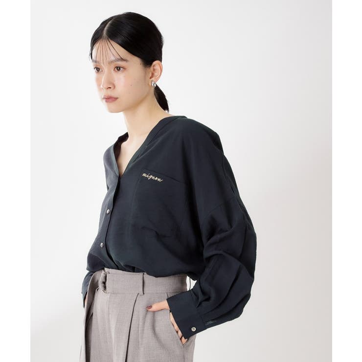 刺繍ポケットオーバーシャツ【体型カバー/洗濯機OK】 | THE SHOP TK | 詳細画像5 