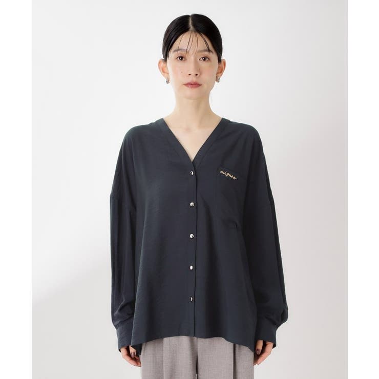 刺繍ポケットオーバーシャツ【体型カバー/洗濯機OK】 | THE SHOP TK | 詳細画像13 