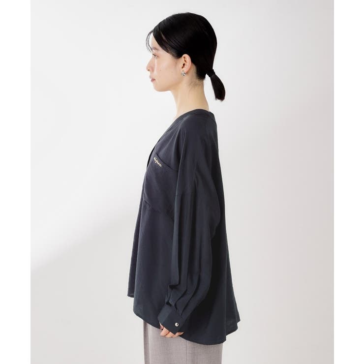 刺繍ポケットオーバーシャツ【体型カバー/洗濯機OK】 | THE SHOP TK | 詳細画像14 