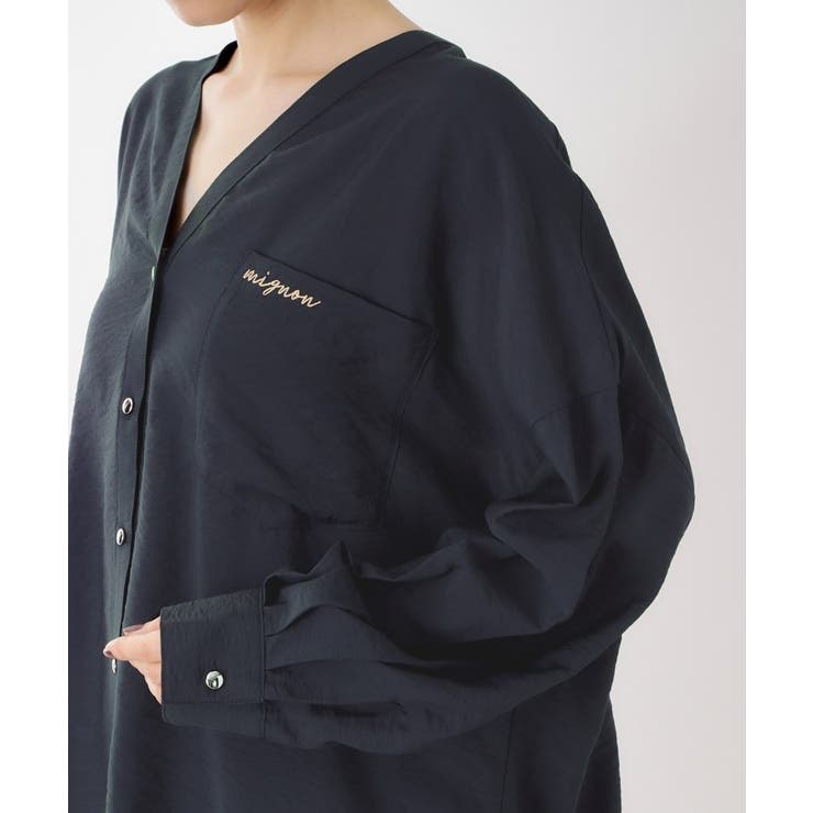 刺繍ポケットオーバーシャツ【体型カバー/洗濯機OK】 | THE SHOP TK | 詳細画像17 