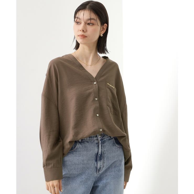 刺繍ポケットオーバーシャツ【体型カバー/洗濯機OK】 | THE SHOP TK | 詳細画像10 