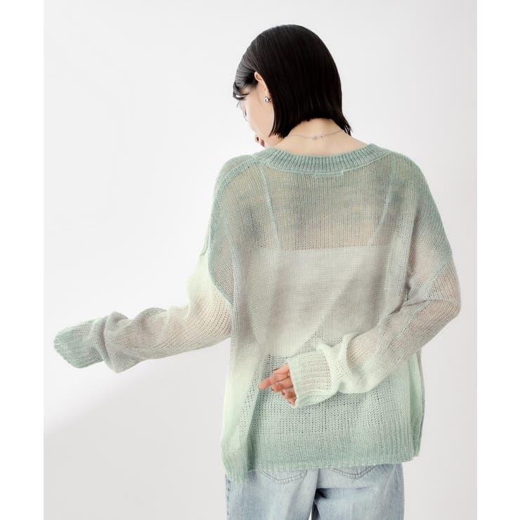 スペースダイ透かし編みニット | THE SHOP TK | 詳細画像10 
