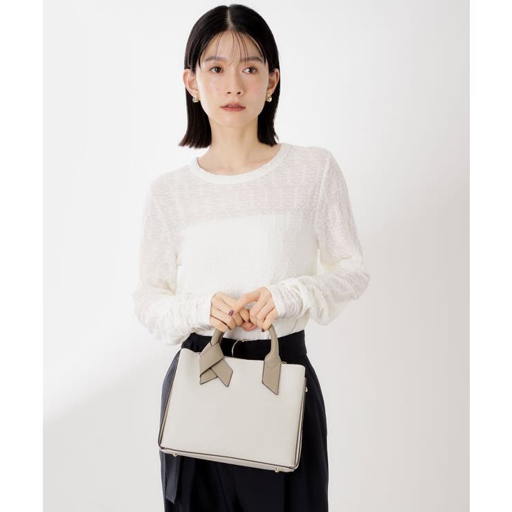 バイカラー合皮ショルダーバッグ | THE SHOP TK | 詳細画像1 