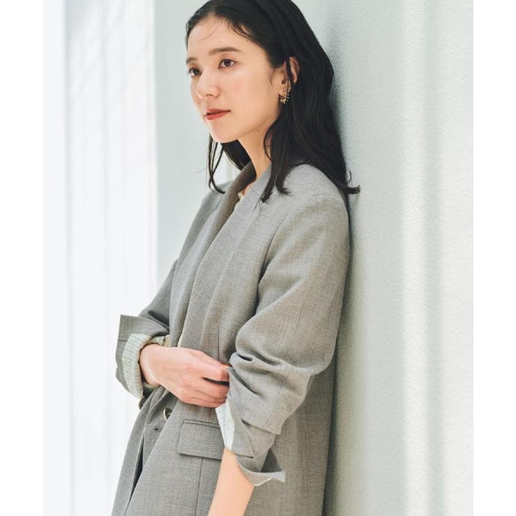 【今羽織るなら】ダブルブレストジャケット【セットアップ可/洗える】 | THE SHOP TK | 詳細画像7 