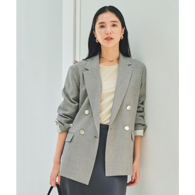 【今羽織るなら】ダブルブレストジャケット【セットアップ可/洗える】 | THE SHOP TK | 詳細画像6 