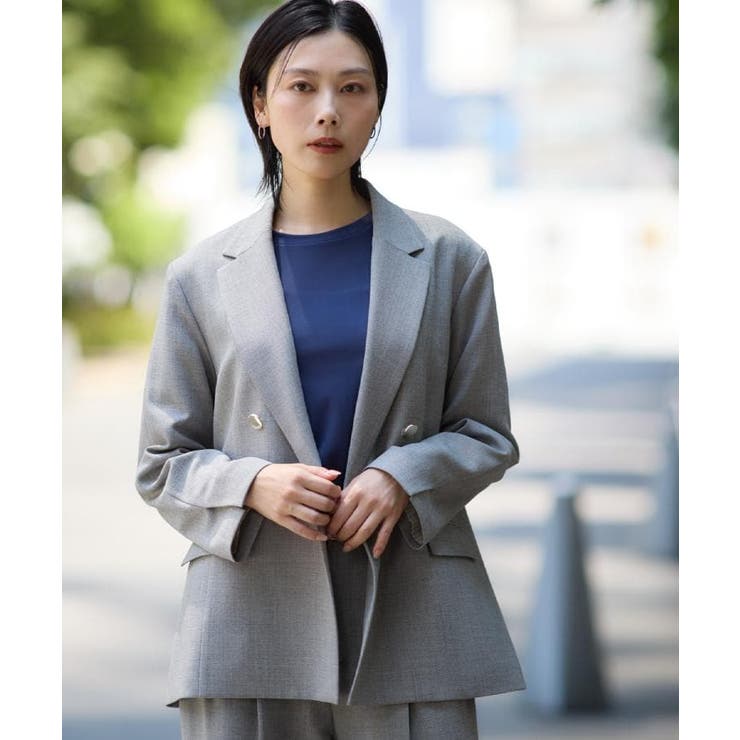 【今羽織るなら】ダブルブレストジャケット【セットアップ可/洗える】 | THE SHOP TK | 詳細画像11 