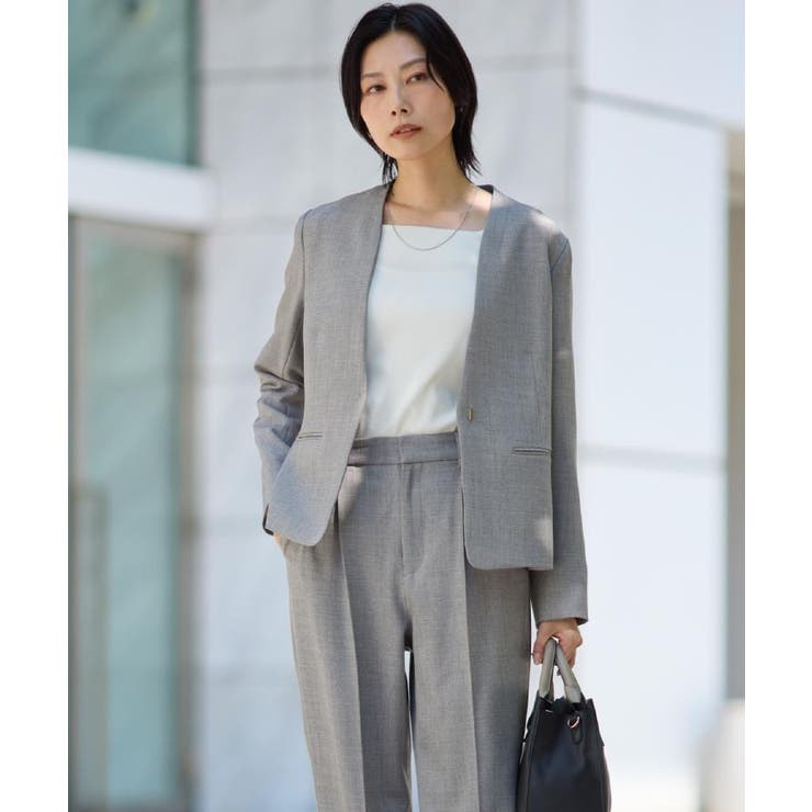 ビジネスノーカラージャケット【セットアップ可/洗える】/CAVIANシリーズ | THE SHOP TK | 詳細画像2 