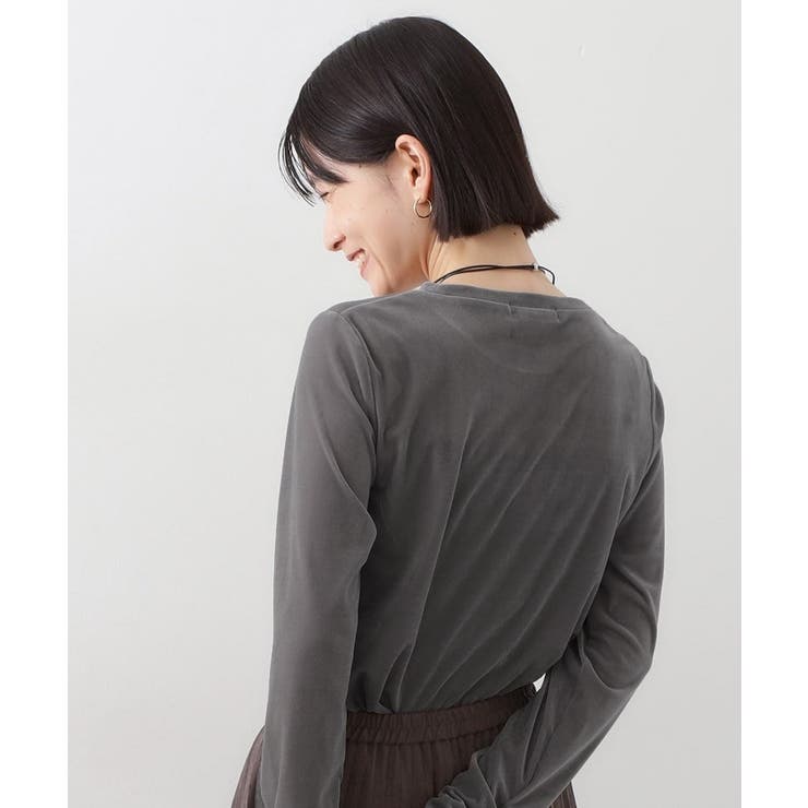 【程よいシアー感】ベロア袖クシュプルオーバー | THE SHOP TK | 詳細画像14 