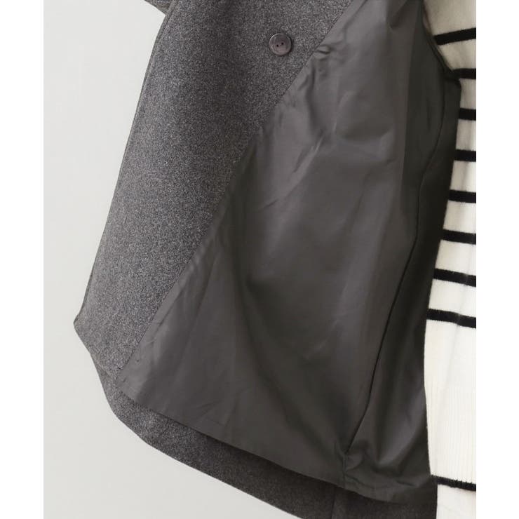 クラシカルな装い ウールライクスタンドカラーコート | THE SHOP TK | 詳細画像19 