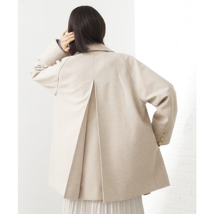 クラシカルな装い ウールライクスタンドカラーコート | THE SHOP TK | 詳細画像23 