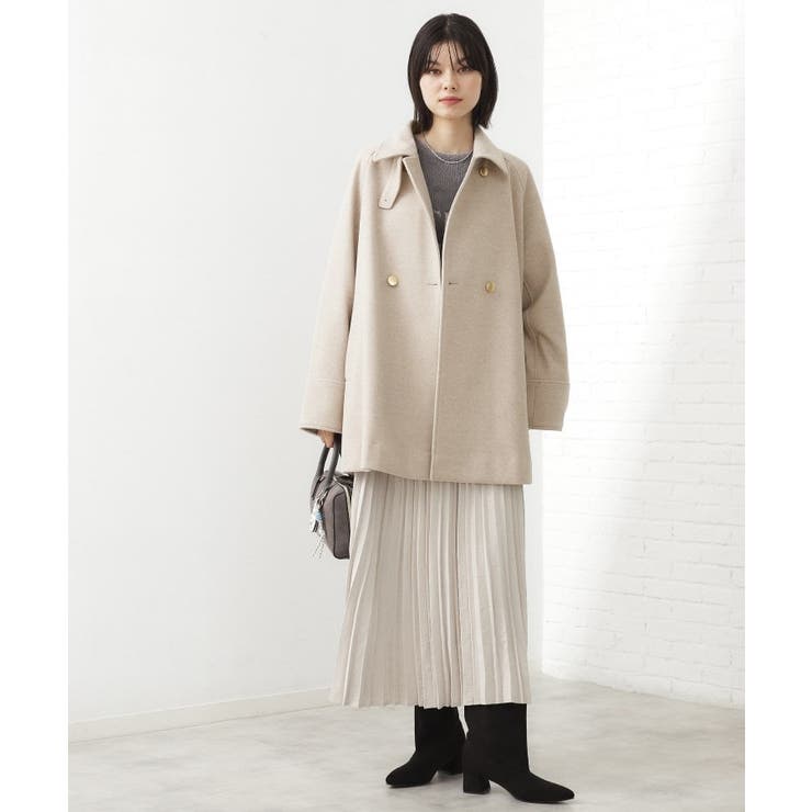 クラシカルな装い ウールライクスタンドカラーコート | THE SHOP TK | 詳細画像24 