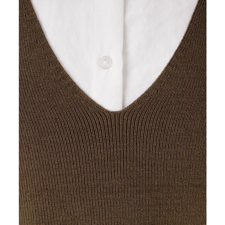 【春まで着られる】ニットベスト＆ブラウスセット/洗濯機OK | THE SHOP TK | 詳細画像19 