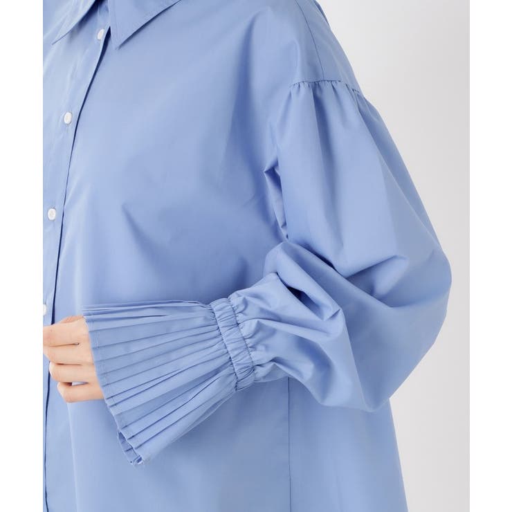 袖プリーツ&バックシャーリングシャツ【体型カバー/洗える】 | THE SHOP TK | 詳細画像26 