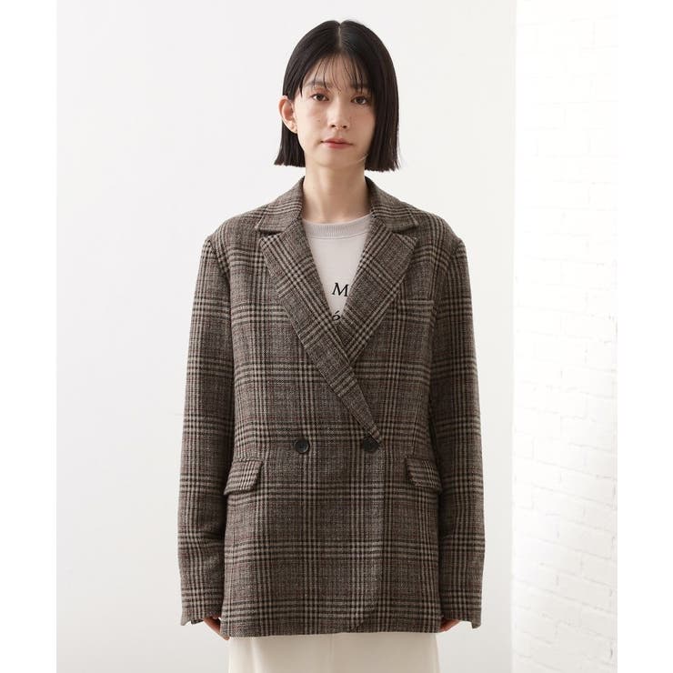 【洗えるアウター】ヘリンボーン＆チェック柄ジャケット | THE SHOP TK | 詳細画像11 