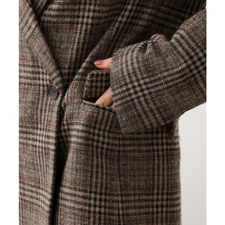 【洗えるアウター】ヘリンボーン＆チェック柄ジャケット | THE SHOP TK | 詳細画像17 