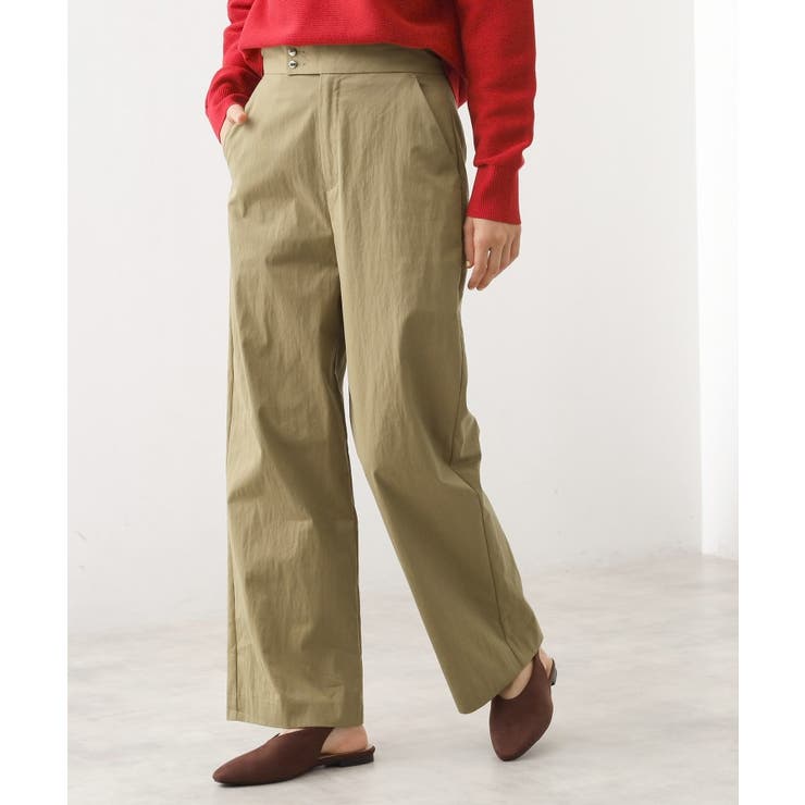 ピンクベージュ(053) | ワイドチノパンツ【洗える】 | THE SHOP TK