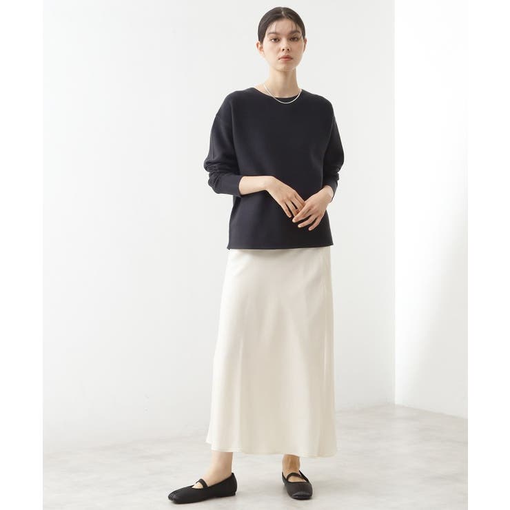 サテンAラインスカート【洗える】 | THE SHOP TK | 詳細画像7 