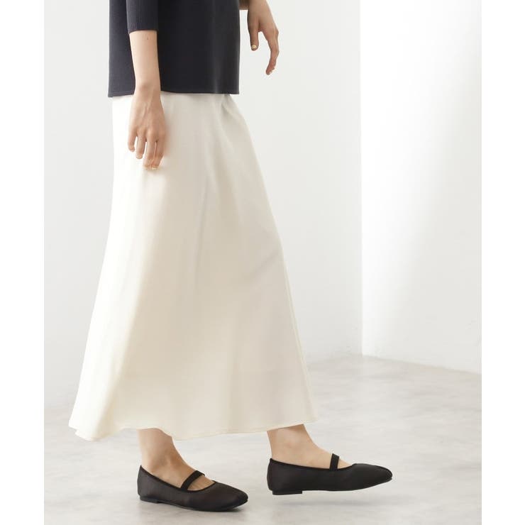 サテンAラインスカート【洗える】 | THE SHOP TK | 詳細画像10 