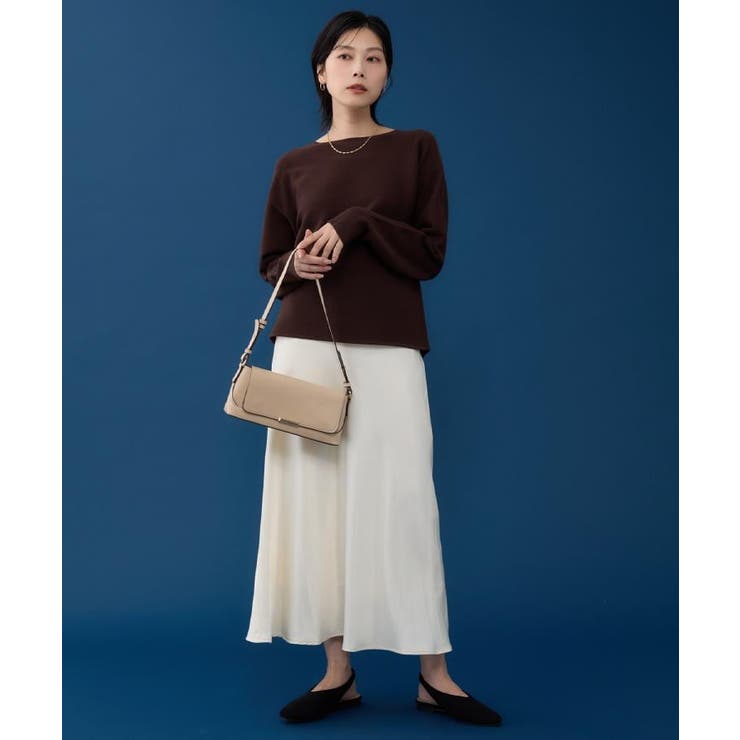 サテンAラインスカート【洗える】 | THE SHOP TK | 詳細画像5 