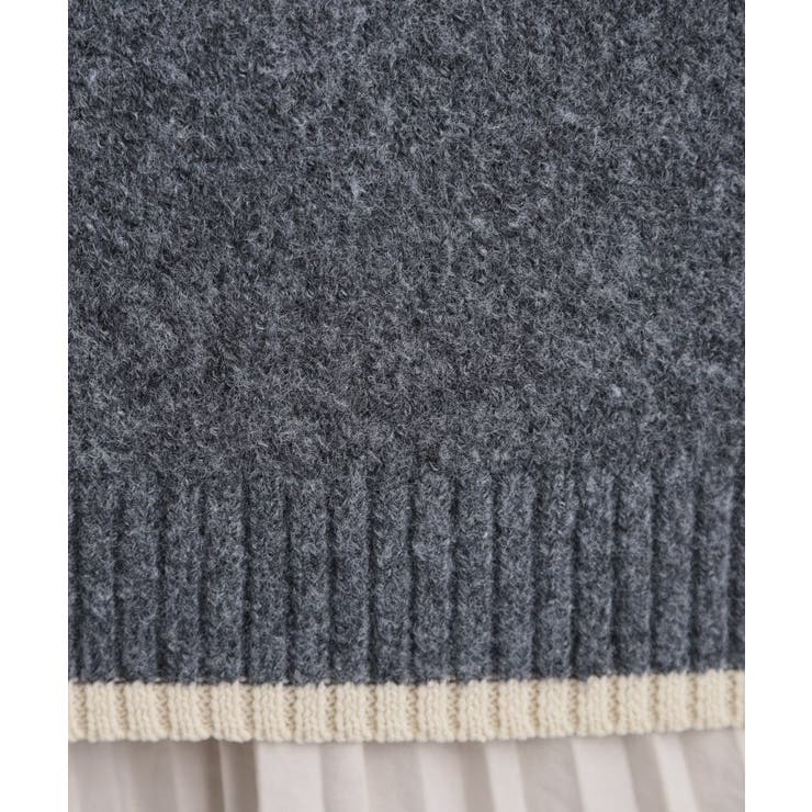 【洗える】ほど良くラフで女性らしい ハーフZIPニット | THE SHOP TK | 詳細画像4 