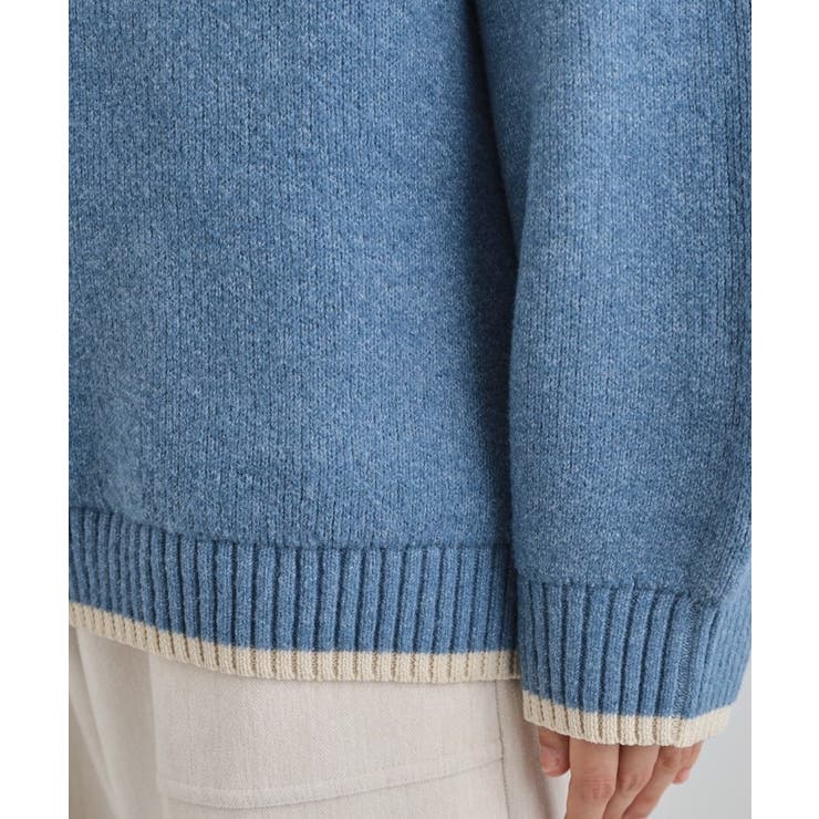 【洗える】ほど良くラフで女性らしい ハーフZIPニット | THE SHOP TK | 詳細画像18 