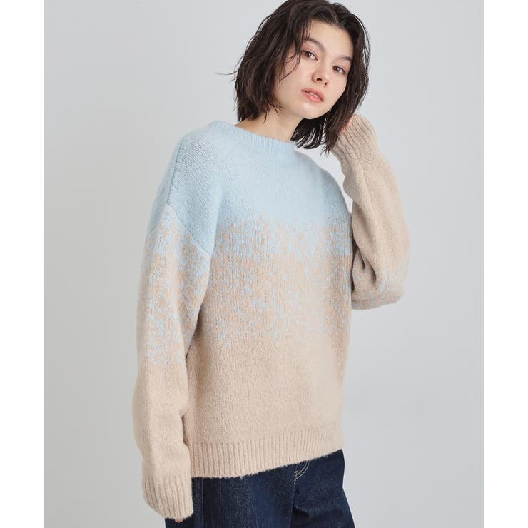 ブルー(491) | バルキーブレンドヤーンニットプルオーバー | THE SHOP TK