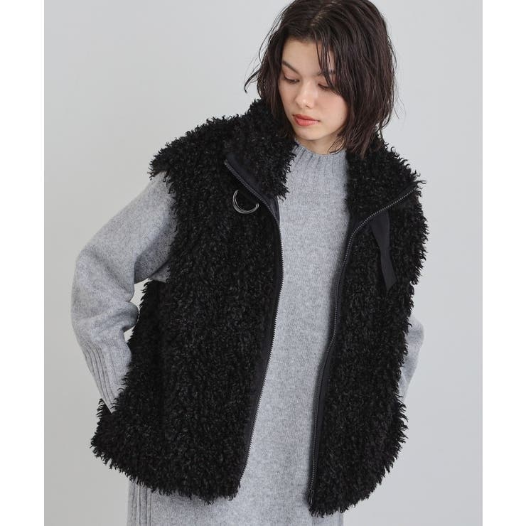 ブラック(019) | プラスするだけでこなれ見え ボアベスト | THE SHOP TK