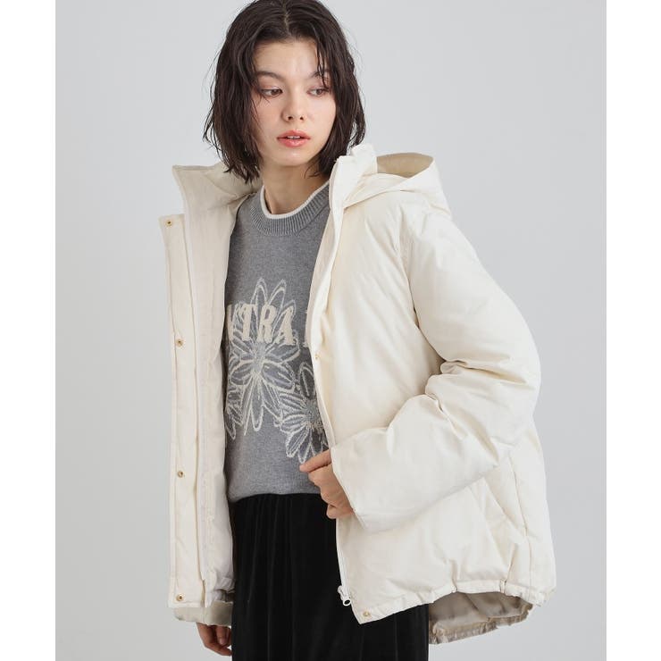 アイボリー(004) | 【ぎゅっとされているような暖かさ】撥水中綿ブルゾン | THE SHOP TK