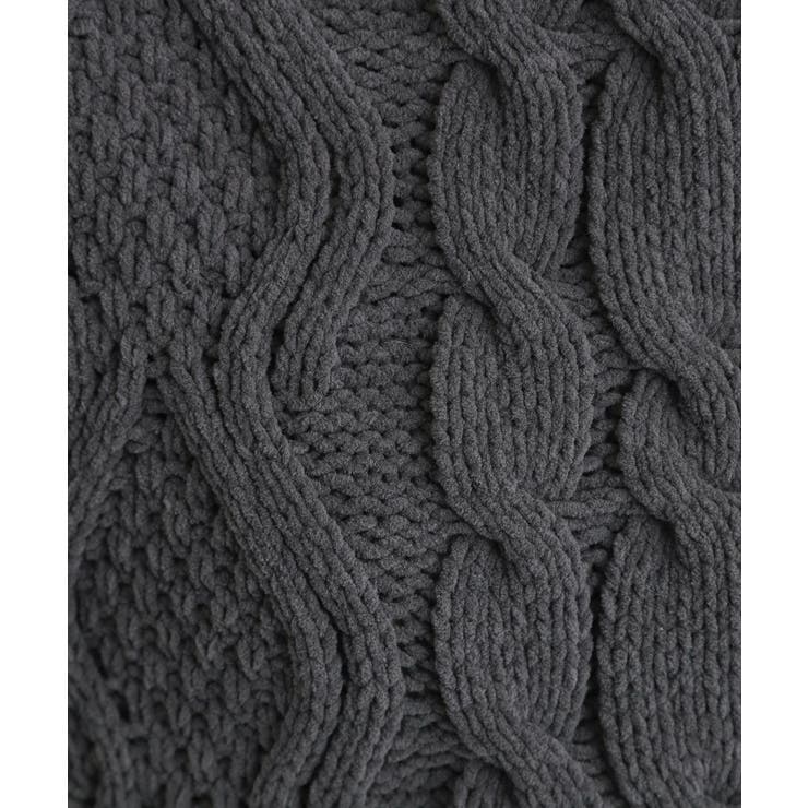 【洗える】冬のコーデを盛り上げる マットモール ケーブルニット | THE SHOP TK | 詳細画像8 