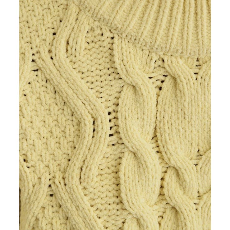 【洗える】冬のコーデを盛り上げる マットモール ケーブルニット | THE SHOP TK | 詳細画像12 