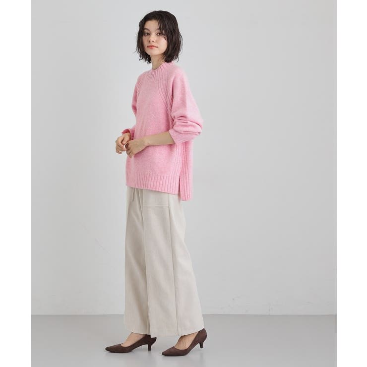 ふんわり柔らかきれい色 ウール混ハイネックニット | THE SHOP TK | 詳細画像15 