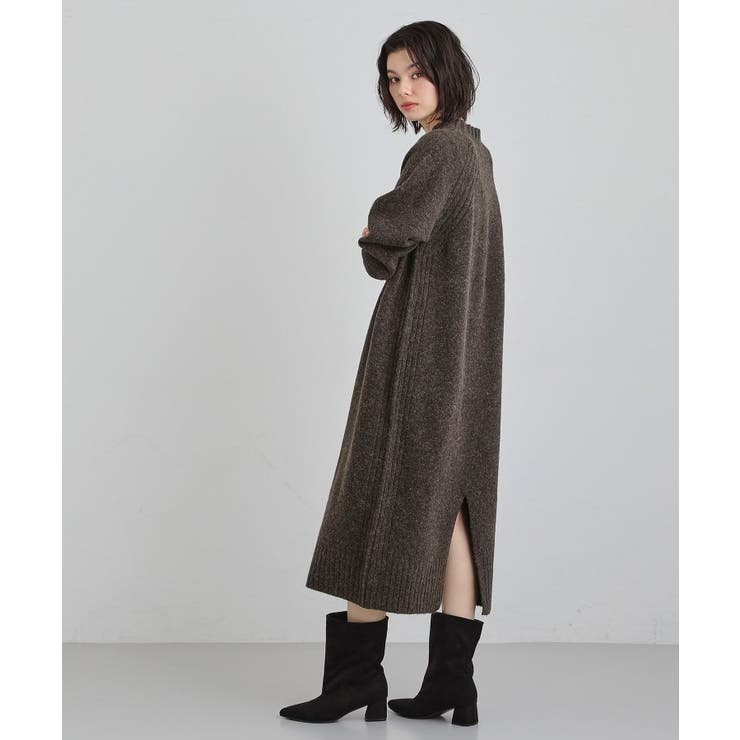 ウール混杢調ハイネックワンピース | THE SHOP TK | 詳細画像7 