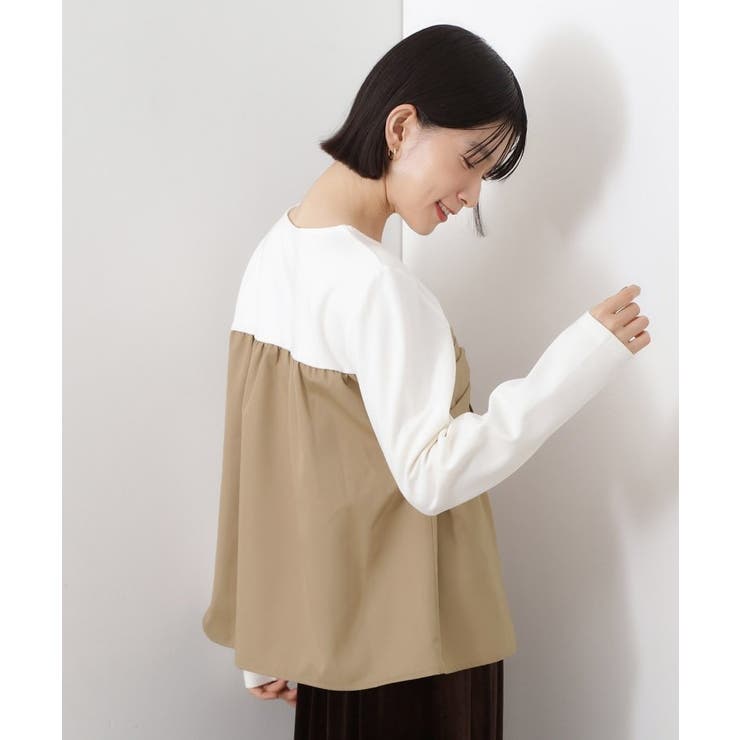 布帛切替カットソー | THE SHOP TK | 詳細画像2 