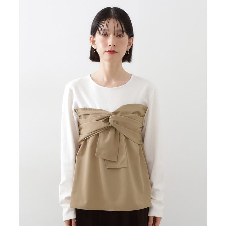 布帛切替カットソー | THE SHOP TK | 詳細画像9 