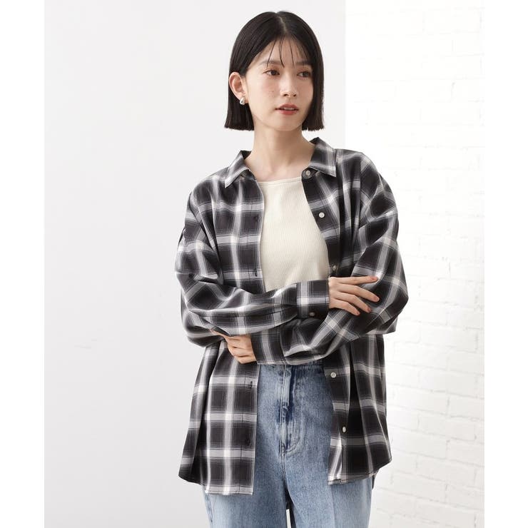 【即戦力/軽羽織】チェックドルマンシャツ | THE SHOP TK | 詳細画像1 