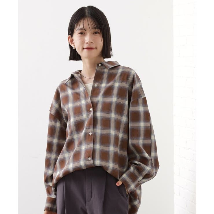 【即戦力/軽羽織】チェックドルマンシャツ | THE SHOP TK | 詳細画像5 